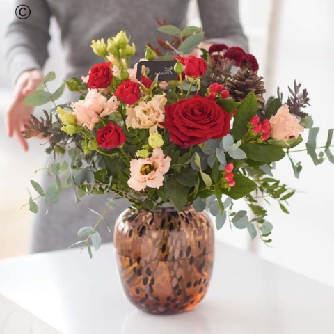 Classic Christmas Vase