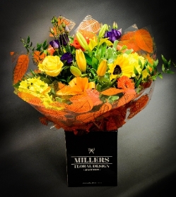 Vibrant sunset hand tied