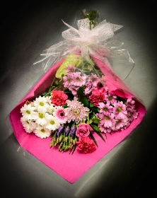 All pink gift bouquet