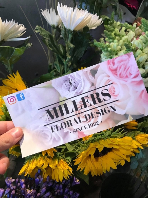 Millers floral design gift voucher