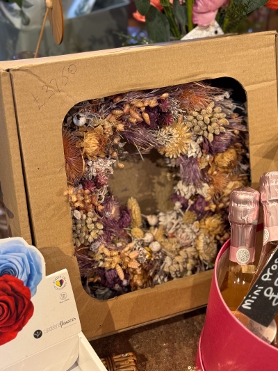 Wild spring door wreath